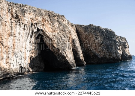 the caves of Salento coast at Santa Maria di Leuca, Apulia regio Royalty-Free Stock Photo #2274443621
