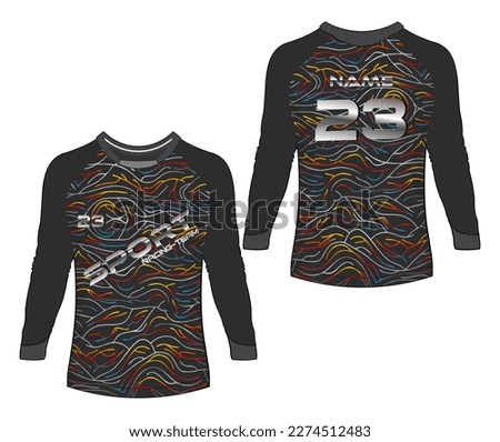 Jersey sports abstract texture tshirt design, for racing soccer gaming motocross cycling