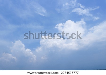 cloudy blue sky during the day which looks beautiful and calming. For background for powerpoint presentations, typography, websites, smartphone 