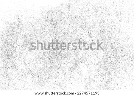 Distressed black texture. Dark grainy texture on white background. Dust overlay textured. Grain noise particles. Rusted white effect. Grunge design elements. Vector illustration, EPS 10. Royalty-Free Stock Photo #2274571193