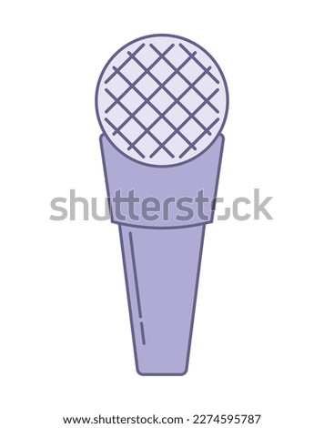 microphone music isolated icon design