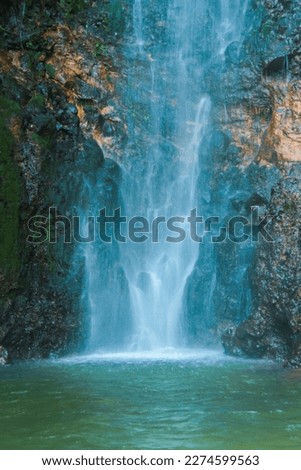 Water Fall at Gunung Bunder Royalty-Free Stock Photo #2274599563