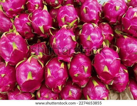 Pitaya. tropical fruit background. Close up of dragon fruit  Royalty-Free Stock Photo #2274653855