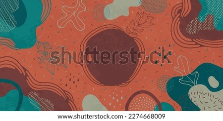 Background with abstract shapes. Modern minimalism trendy pattern background. Vector background.