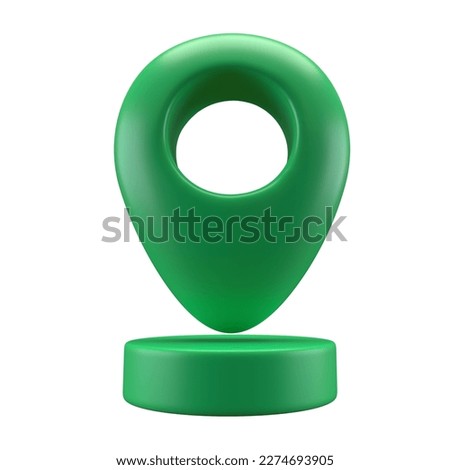 3D Realistic icon Style green glossy Location map pin gps pointer markers illustration for destination. Geo tag isolated on white background with clipping path Royalty-Free Stock Photo #2274693905