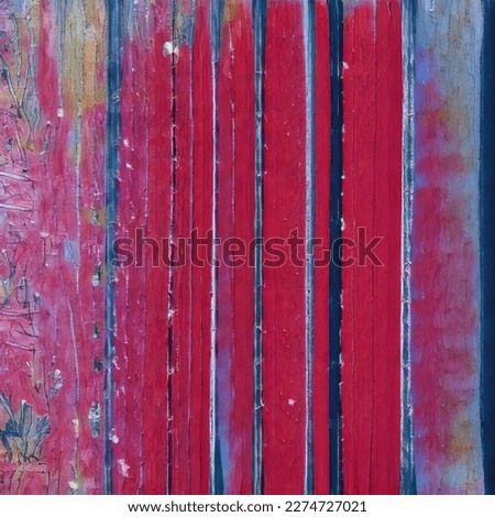 Pink wooden abstract background with blue spots and stripes.