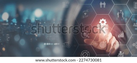 Business ecosystems and partnerships concept. Business collaboration strategies. The value of network and solution of creating new opportunities.  Task relations, collaboration, team building. Royalty-Free Stock Photo #2274730081