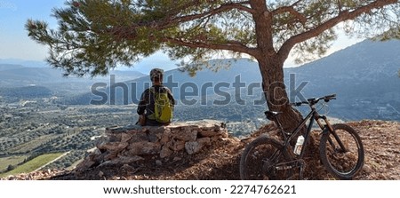 pictures from mountain biking rides in greece