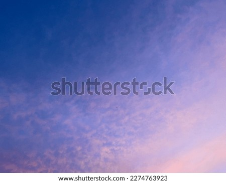 Beautiful morning sky with blue and pink color background and texture