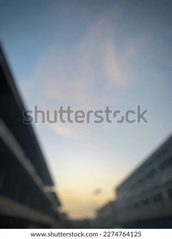 Defocused abstract background of blue sky