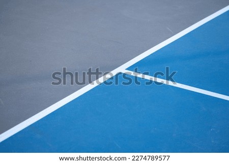 Closeup of pickle ball court Royalty-Free Stock Photo #2274789577