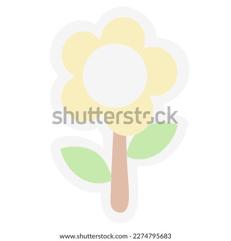 Easter Day Cute Elements on White Background Collection 