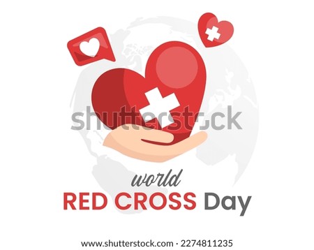 World Red Cross Day Design. Health and Red Crescent Day Concept