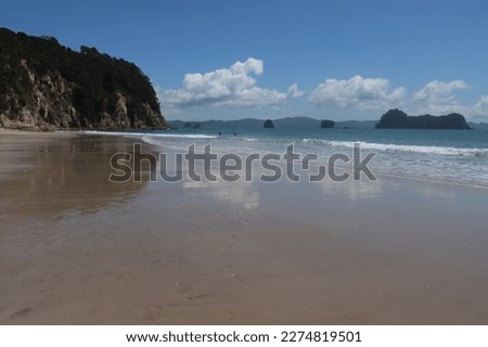 A beach in New Zealand