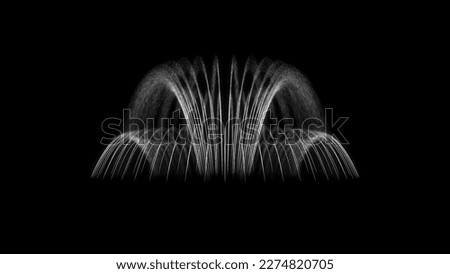 fountain black background Street Park water view Royalty-Free Stock Photo #2274820705
