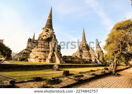 Old Thai Ruins, Ayutthaya,Beautiful photo picture taken in thailand, Southeast Asia