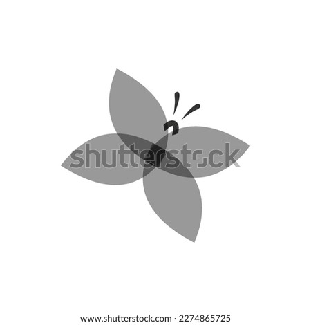butterfly icon logo vector design