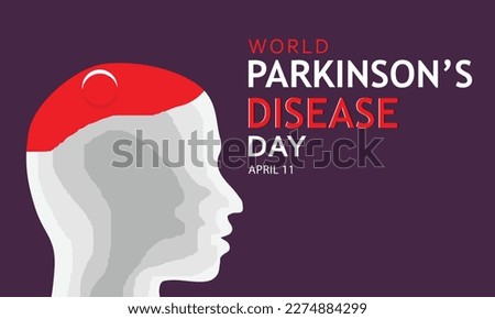 World Parkinson's Disease day. Template for background, banner, card, poster 