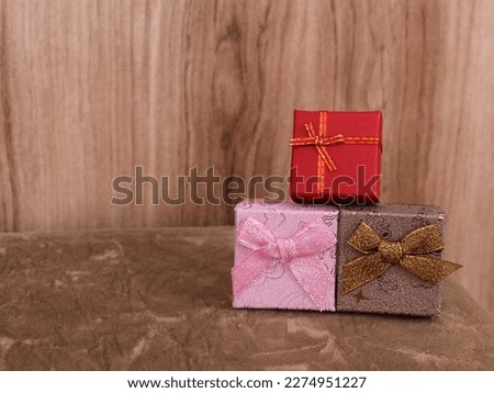 Texture background with gift boxes with copy space