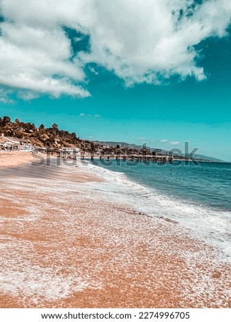 Malibu Beach beach view in Califonia Royalty-Free Stock Photo #2274996705