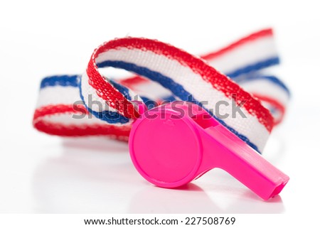 whistle isolated with white background