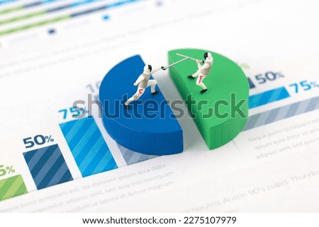 Fierce competition in economic disputes of microfilm photography Royalty-Free Stock Photo #2275107979
