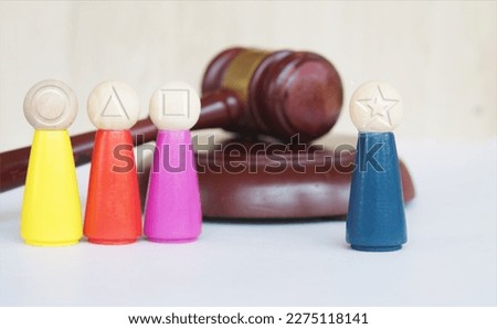 People with judicial process concept.