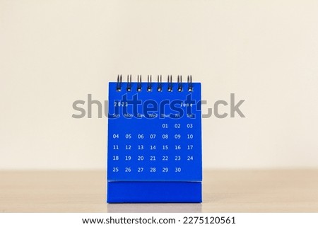 Desktop calendar for June 2023 on a light background