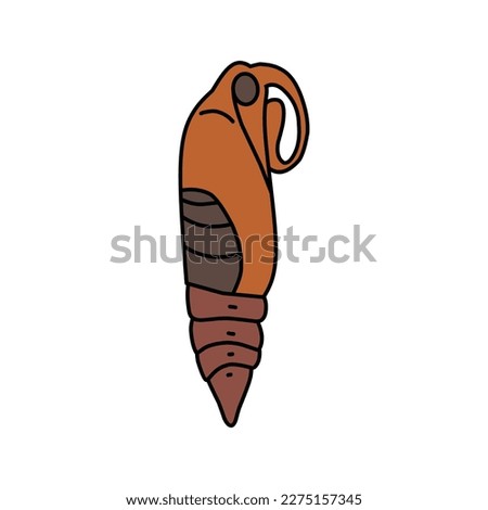 set of cocoon vector isolated on white background