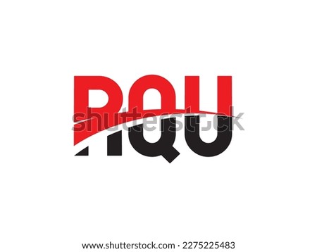 RQU Letter Initial Logo Design Vector Illustration