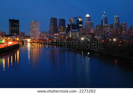 Philadelphia Skyline Nightscape