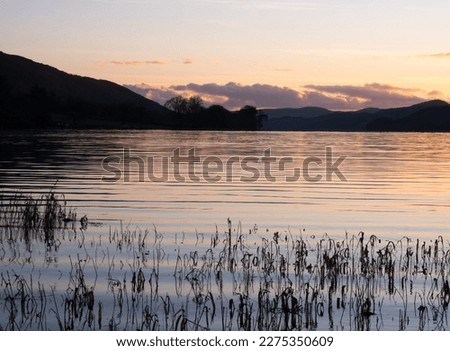 Sunset over Coniston, English Lake District