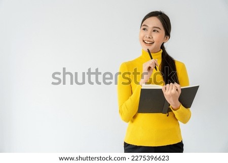 inspiration, writer, writing ,creative ,recreation for imagine, Beautiful Asia attractive young woman writing ideas on notebook, to do list, good thinking work, journalist, Stylish, Dream image, relax