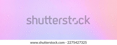 banner drops on a pastel multi-colored iridescent background Royalty-Free Stock Photo #2275427325