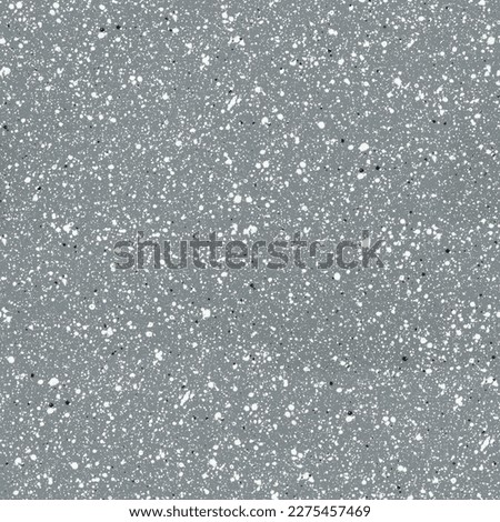 Seamless texture or wallpaper, Non-stick granite coating. Small white and black spots on a grey background. High resolution. Full depth of field.
