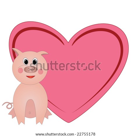 valentine with heart  with room for text