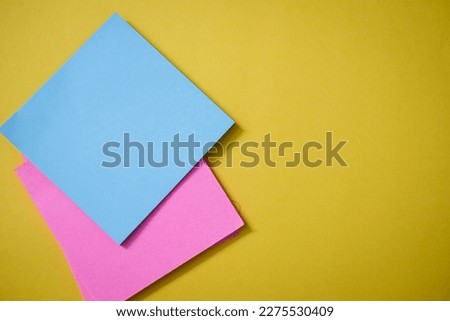 Sticky notes on colorful background