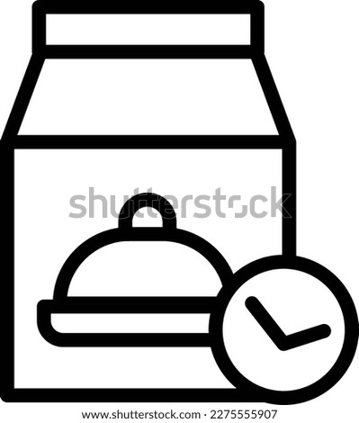 Packaged food ready to be shipped Line Icon