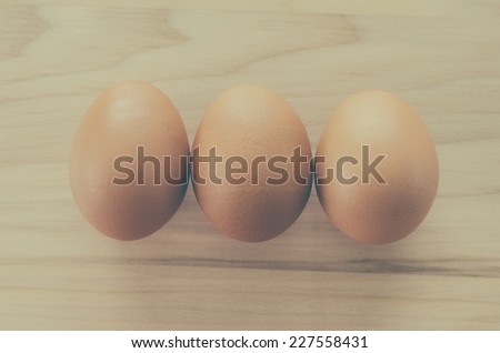 Eggs - vintage film effect style pictures