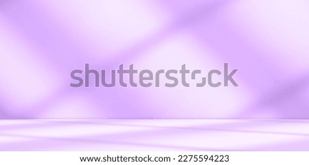 Purple Background Wall Floor Kitchen Product Light Shadow Nature Texture Pattern from Window Abstract 3d House Table Construction Building White Interior room Mockup Product Beauty Restro  Grunge. Royalty-Free Stock Photo #2275594223