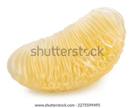 Fresh Yellow pomelo fruit isolated on white background, Fresh Grapefruit on White Background With clipping path. Royalty-Free Stock Photo #2275599495