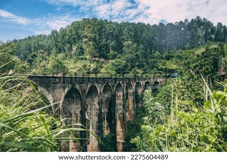 9 Arch Bridge, Sri Lanka Royalty-Free Stock Photo #2275604489