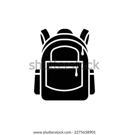 Vector school bag fill icon concept Royalty-Free Stock Photo #2275638901