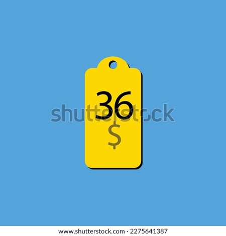 Discover the $ Dollar Only coupon label or stamp with a fantastic font and unique vector illustration on a cheerful yellow background that can be used to get discounts.
