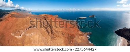 magnificent aerial photo of the crater of the island of UA HUKA and the valley of HAAVEI