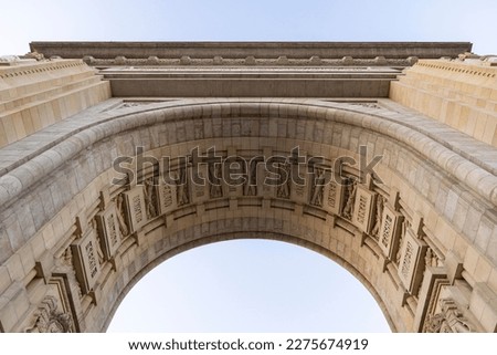 Triumphal Arch in Bucharest, Romania. Royalty-Free Stock Photo #2275674919