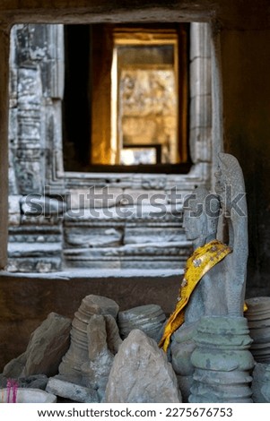Cambodia, Angkor wat, view inside