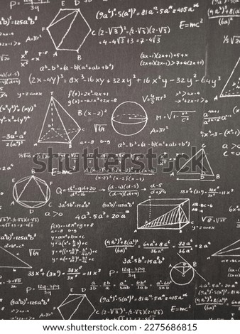 math and science calculations on the campus blackboard