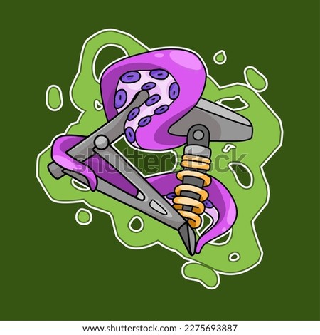 T-shirt design with a motorcycle theme