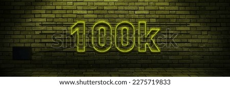 	
Brick wall with neon lights 100k